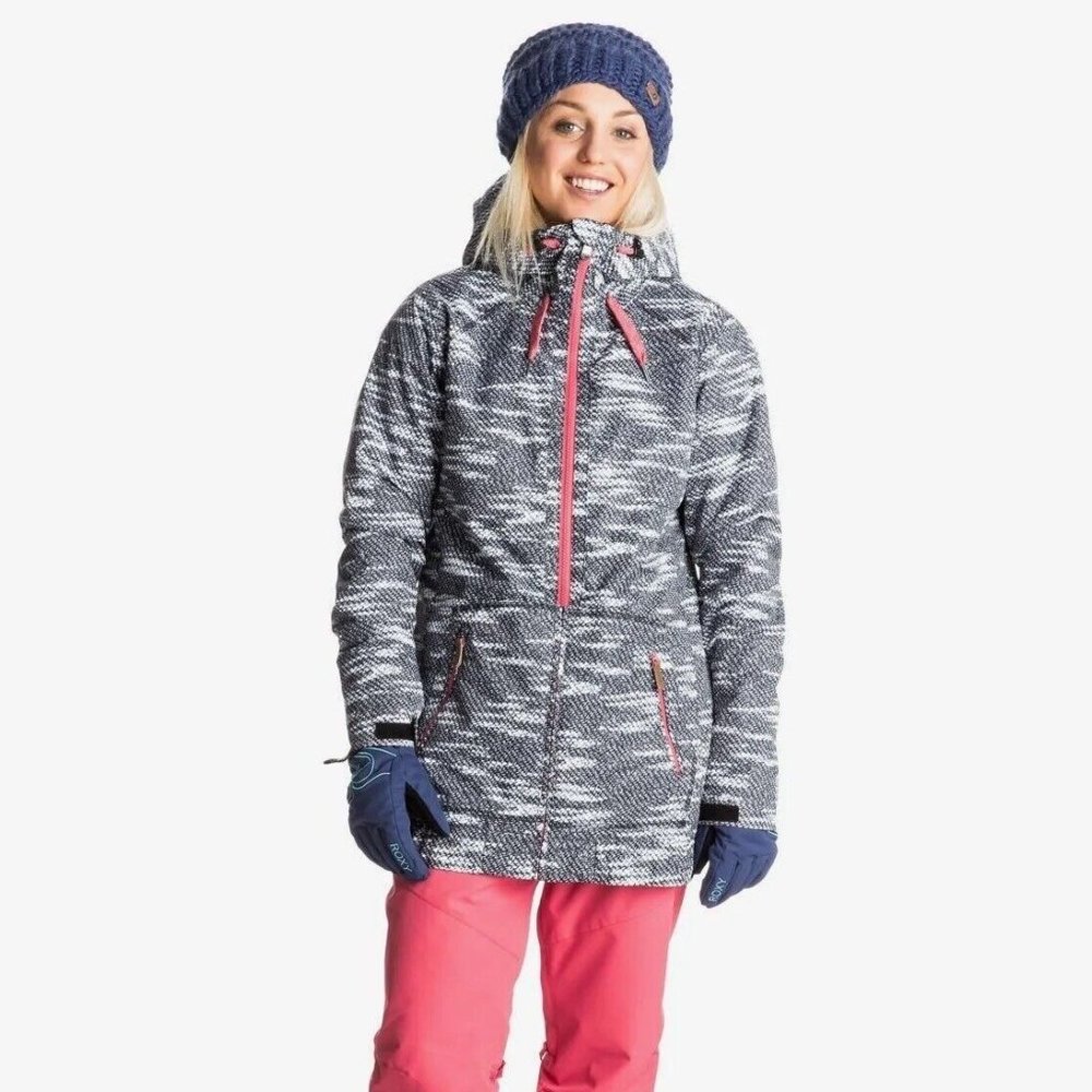 ROXY Women's VALLEY HOODIE Snow Jacket Snowboarding/Skiing kvj7- Size Small